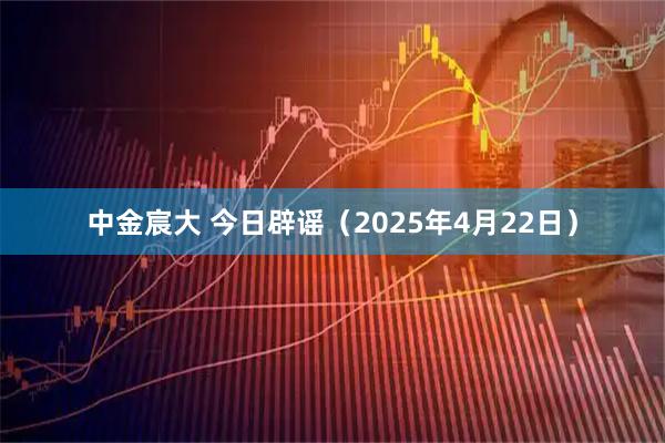 中金宸大 今日辟谣（2025年4月22日）
